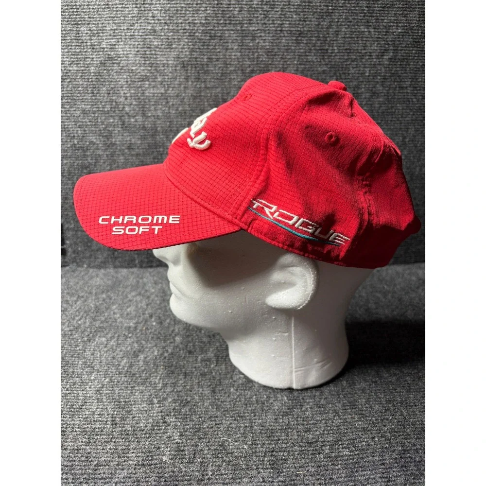 Callaway Rogue Chrome Soft Golf Hat Red Adjustable Kids Youth Baseball Cap